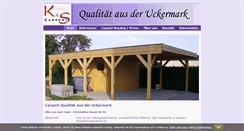 Desktop Screenshot of ks-carport.de